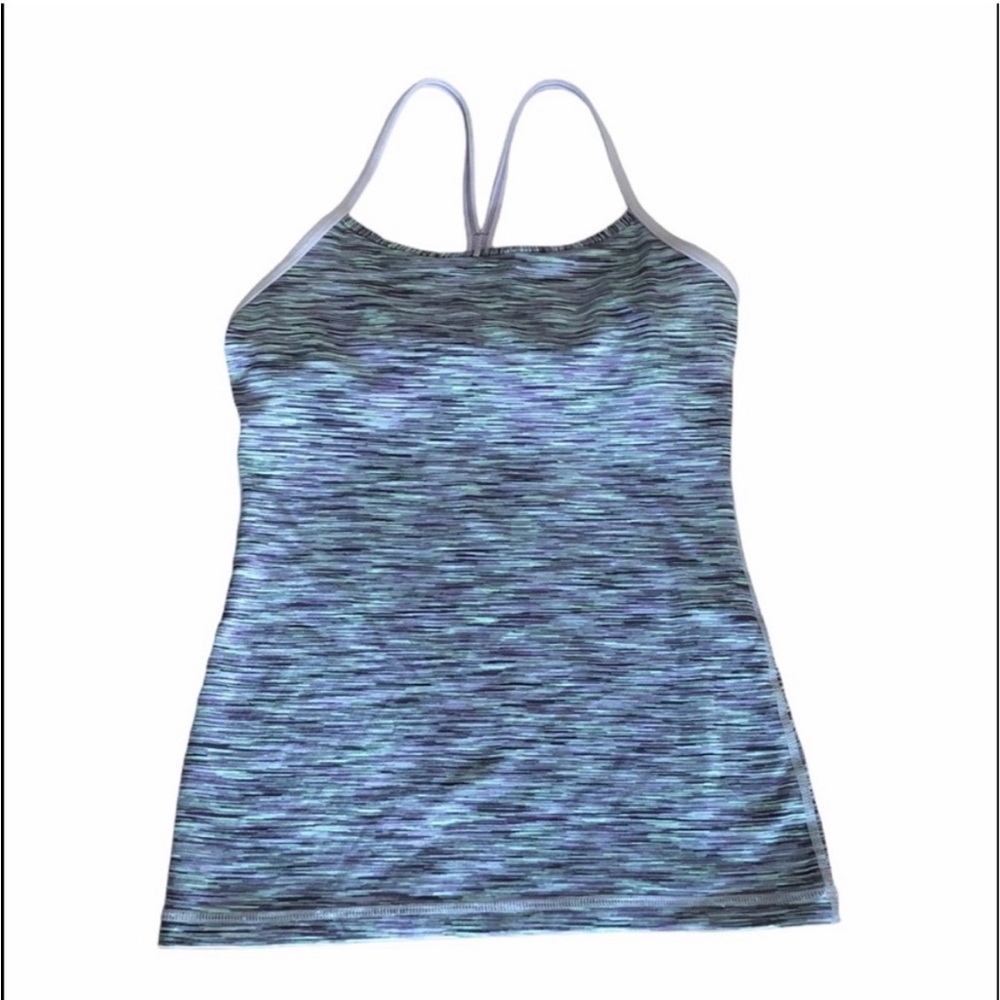 Lululemon Athletica workout gym T back razor back yoga athletic tank top size 4